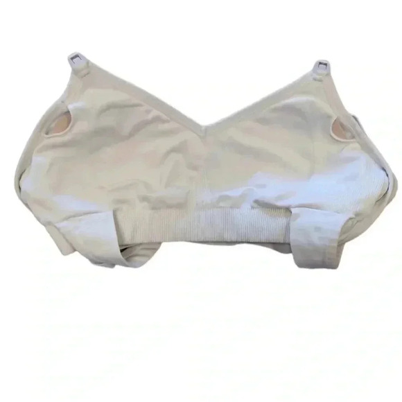 💥HOST PICK 💥 Nursing Sports Bra White Adjustable Straps Size Medium - Picture 5 of 8